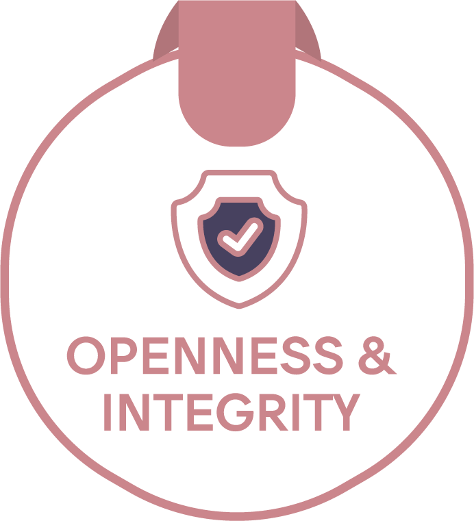 Openness and integrity value logo