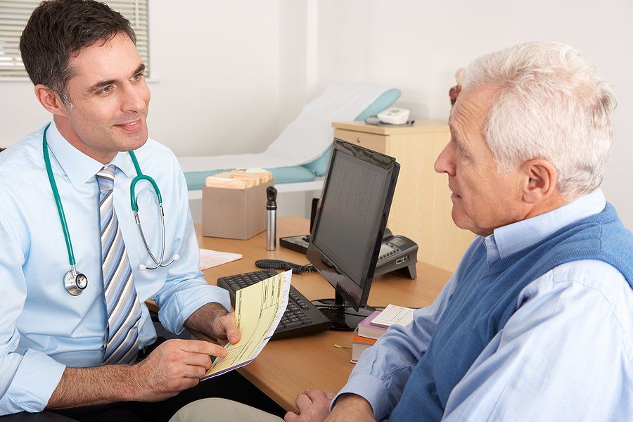 GP talking to a patient