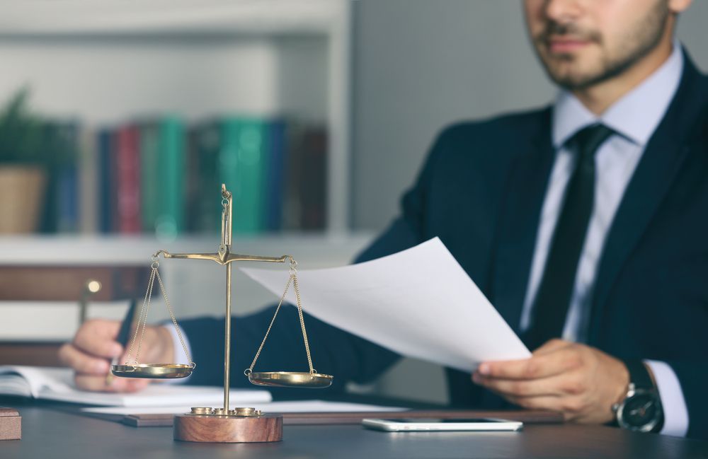 Lawyer in Suit Reviews Documents — Hannaway Lawyers in Port Macquarie, NSW
