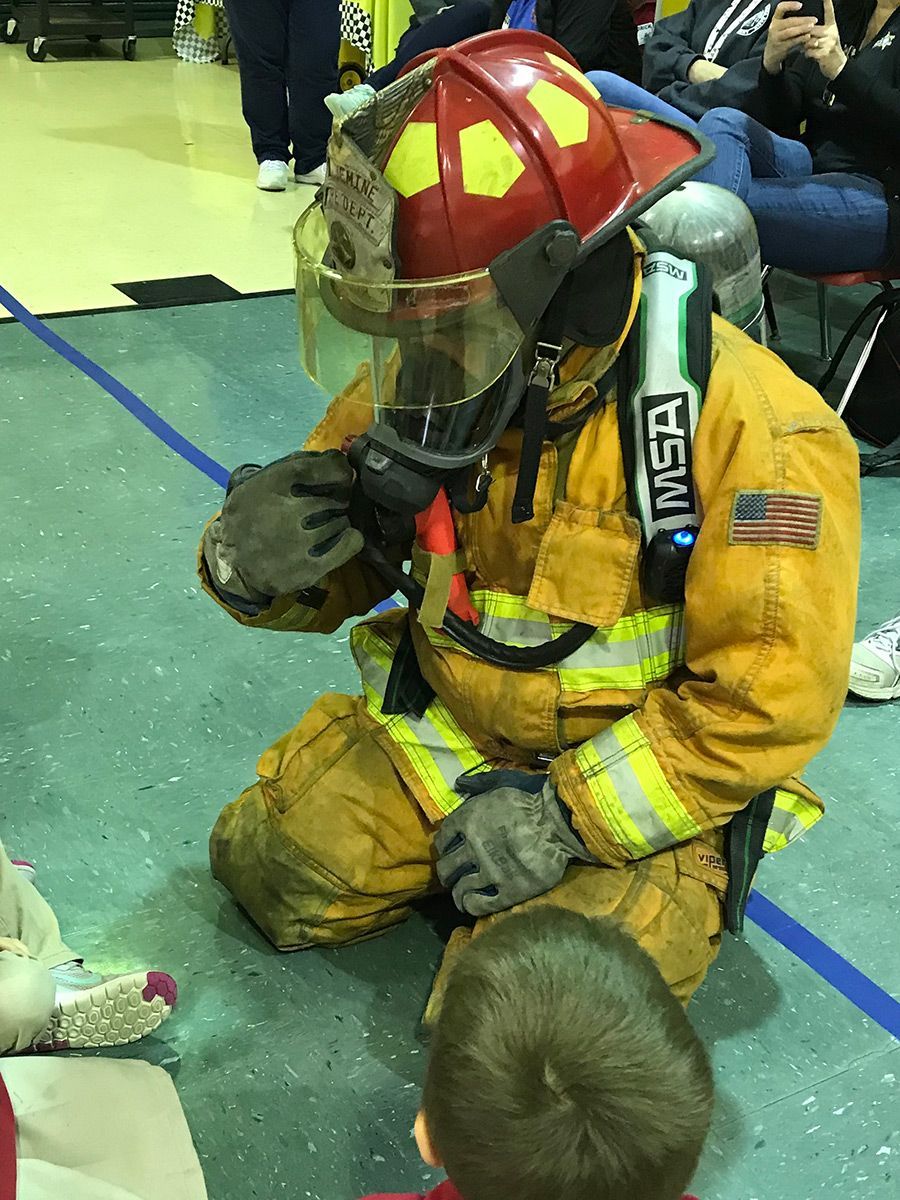 Fire Safety Training at Iberville Parish Schools