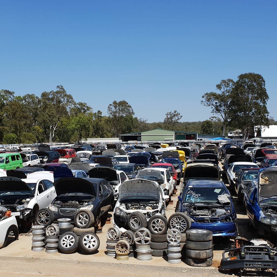 Wrecked Cars at Scrap Yards — Local Vehicle Scrapping And Repair Professionals in Bondoola, QLD