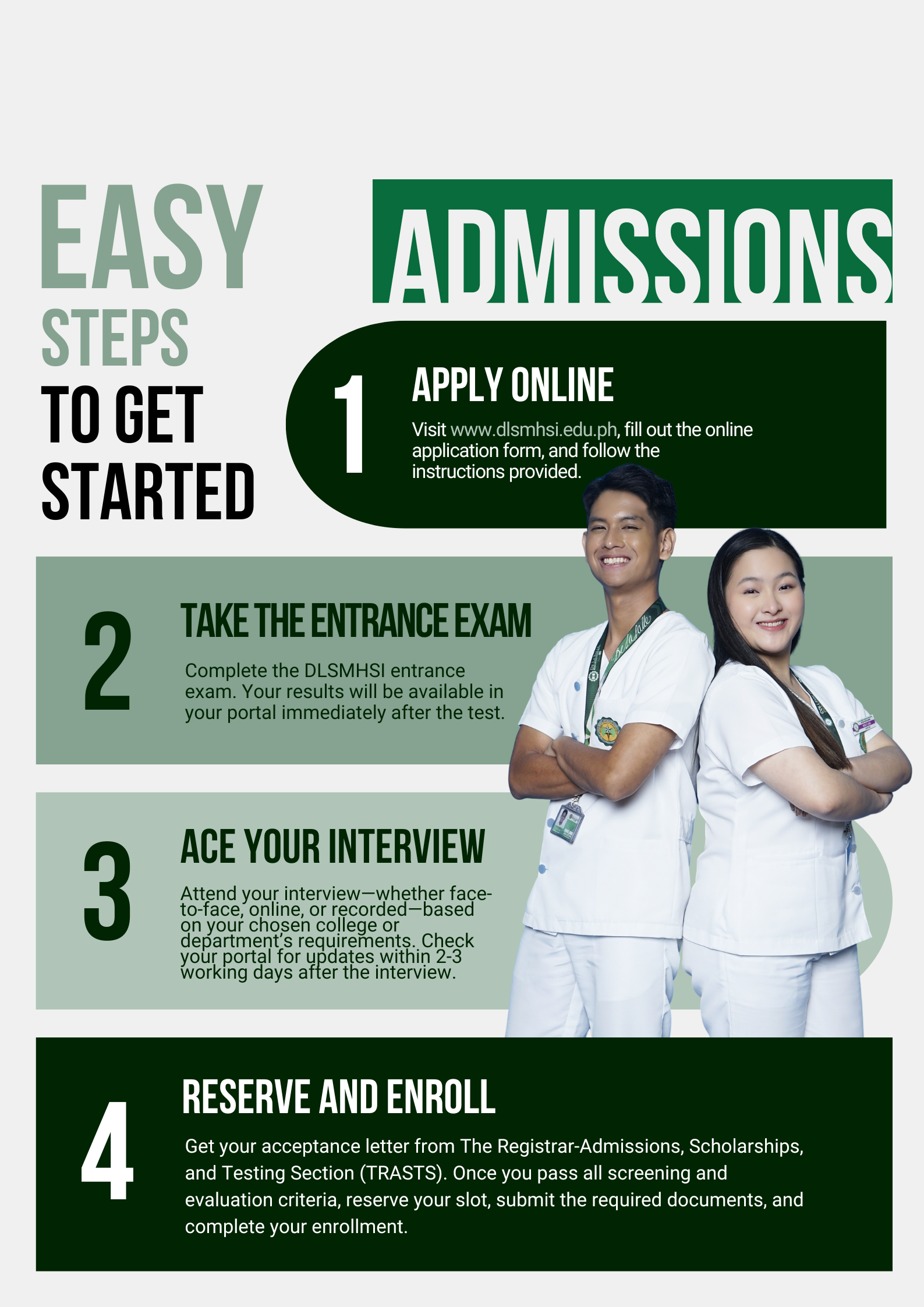 Admissions | DLSMHSI