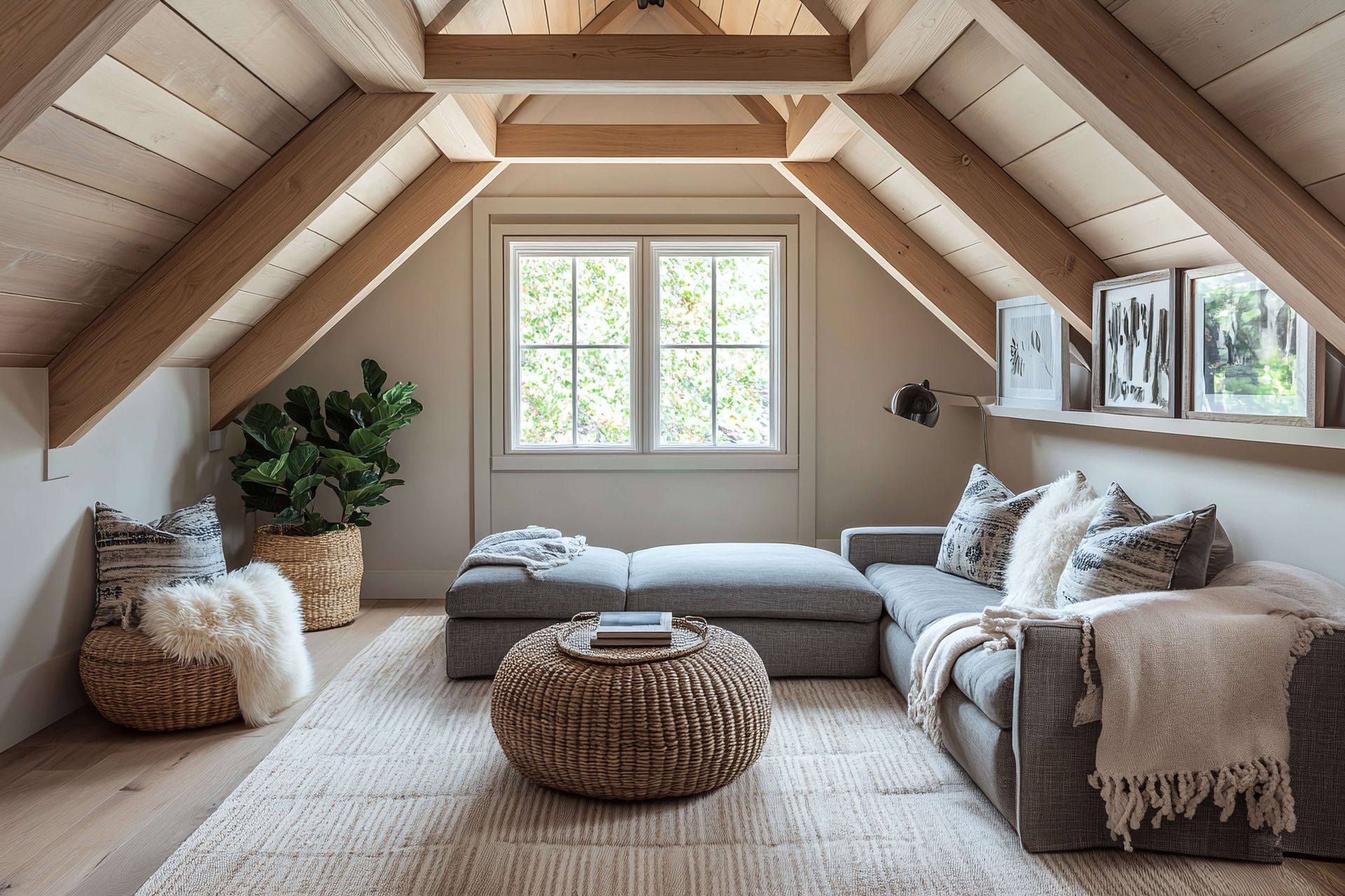 Wooden cozy area