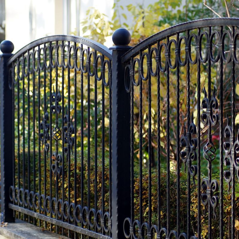 Black Metal Fence — Bacchus Marsh, VIC — Metro Fencing & Gates P/L Black Metal Fence — Bacchus Marsh, VIC — Metro Fencing & Gates P/L