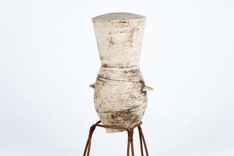Ceramic sculpture by Japanese artist Kansai Noguchi