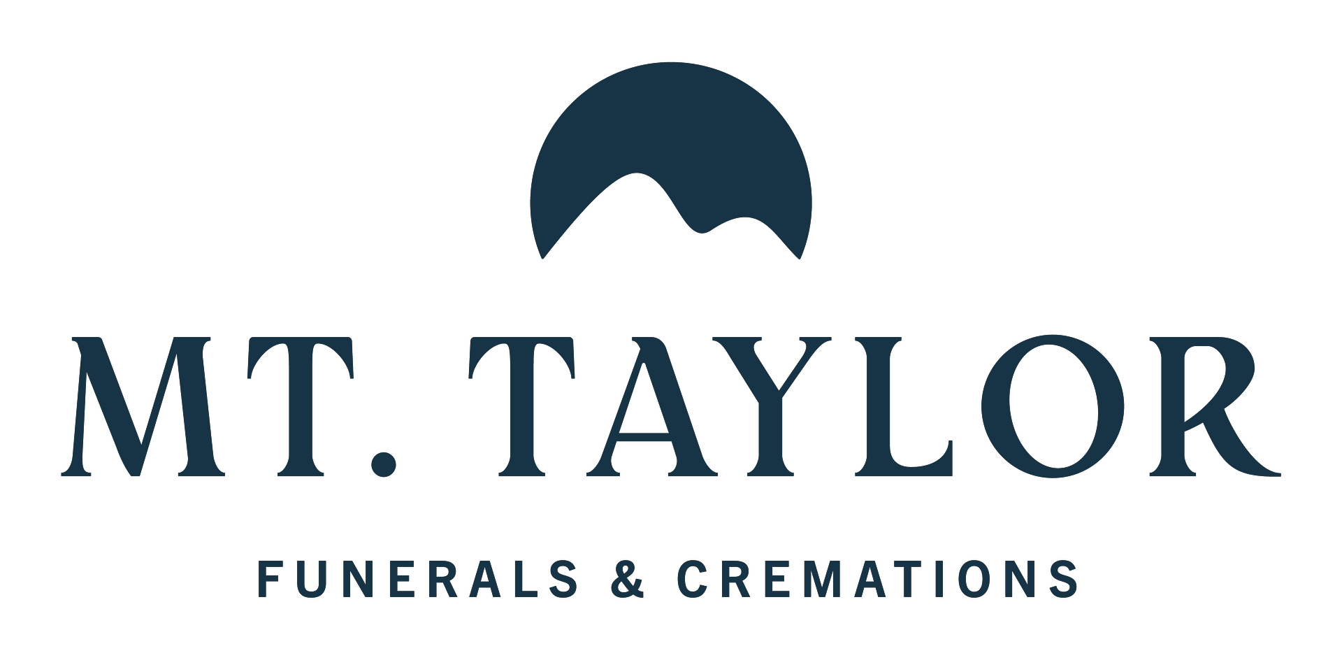 The logo for sample funeral home is shown on a white background.