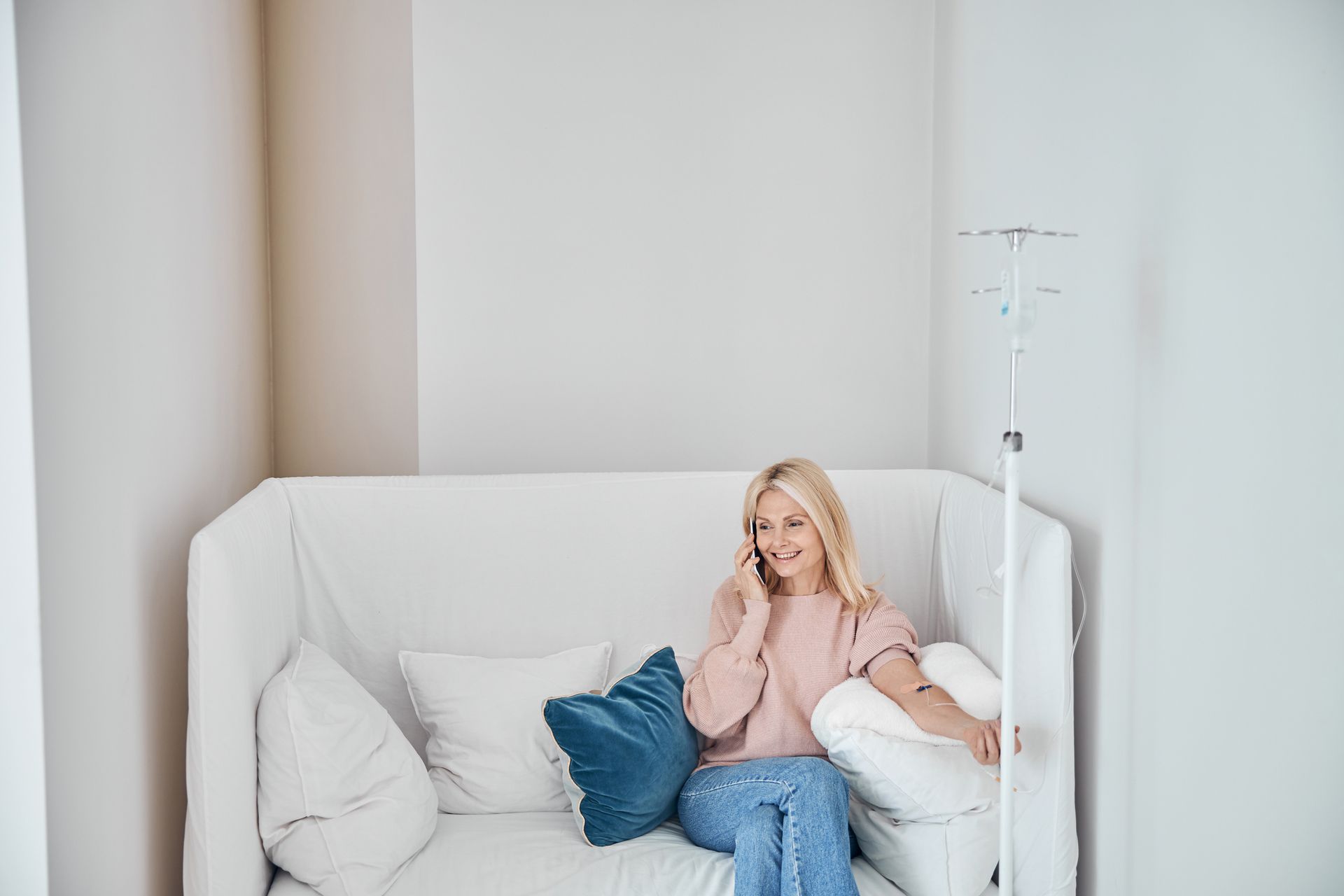 Woman Having IV Therapy - Graham, TX - Revival IV
