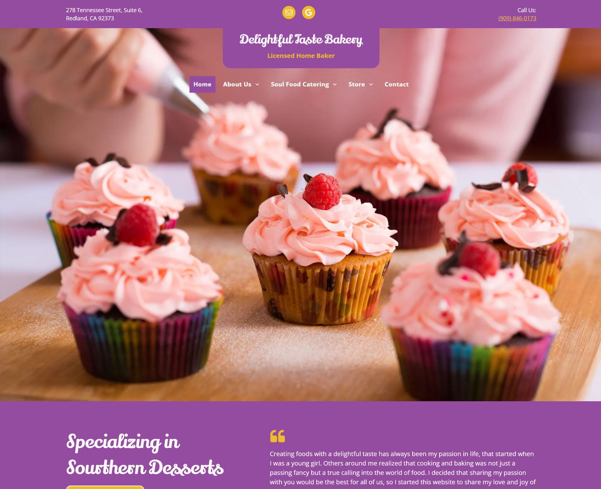 Engage Portfolio Delightful Taste Bakery