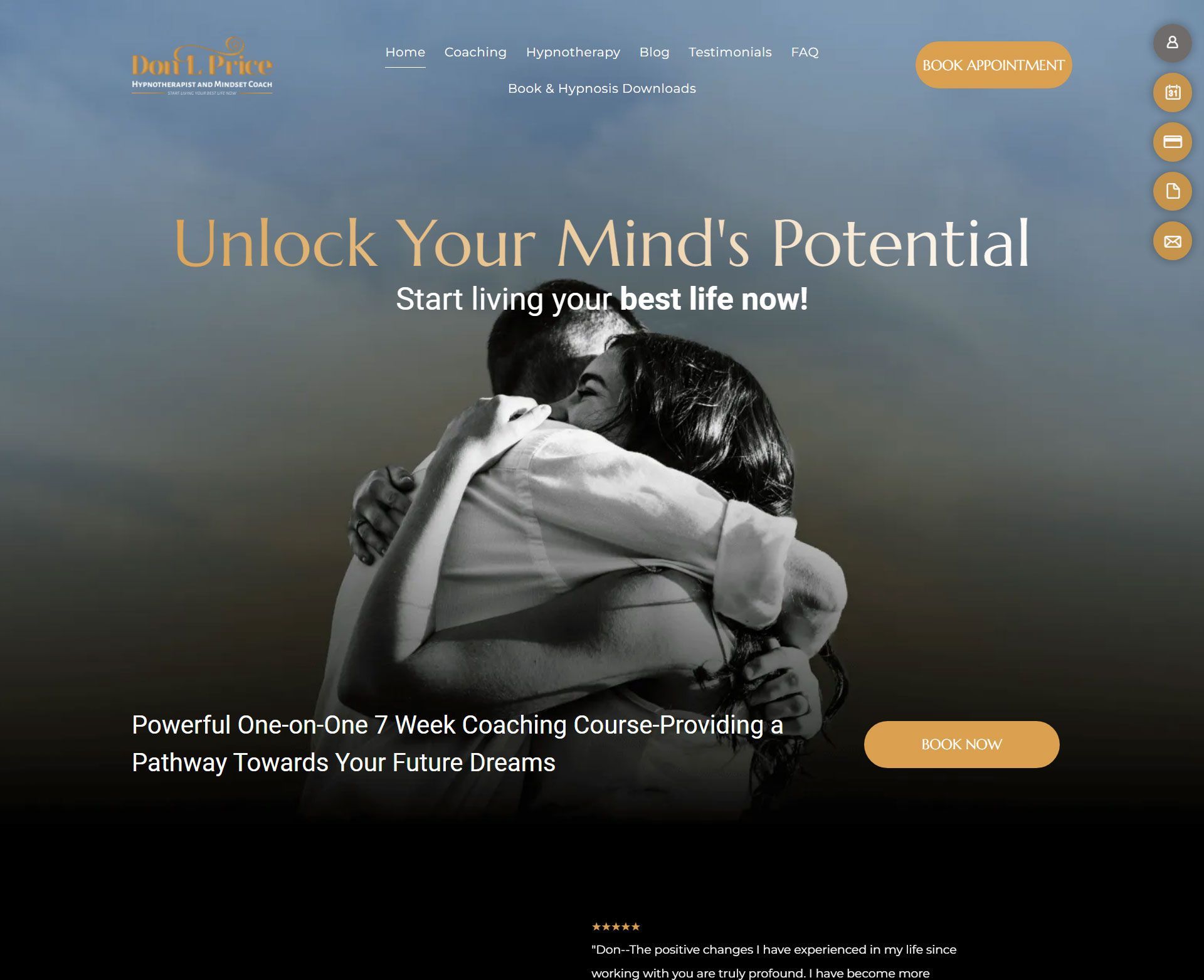 Engage Portfolio Don L Price - Hypnotherapy and Mindset Coach