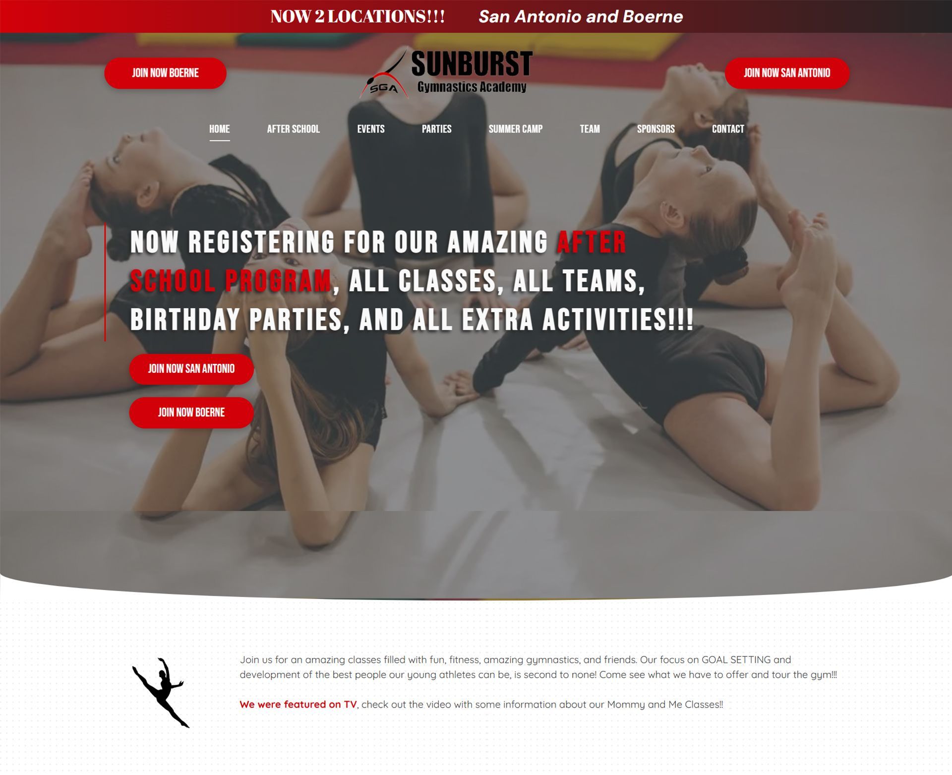Engage Portfolio Sunburst Gymnastics Academy