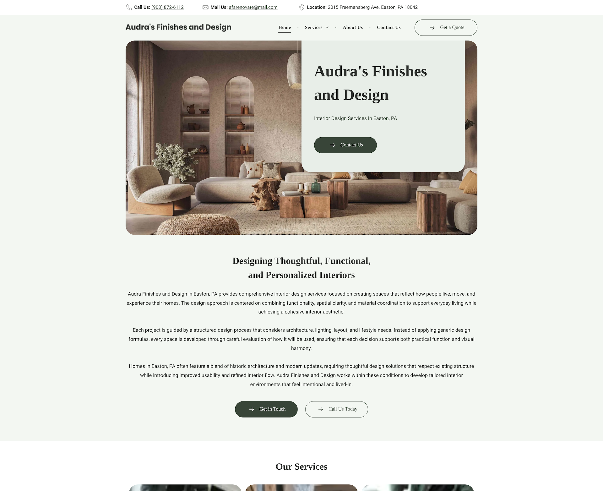 Audra's Finishes and Design