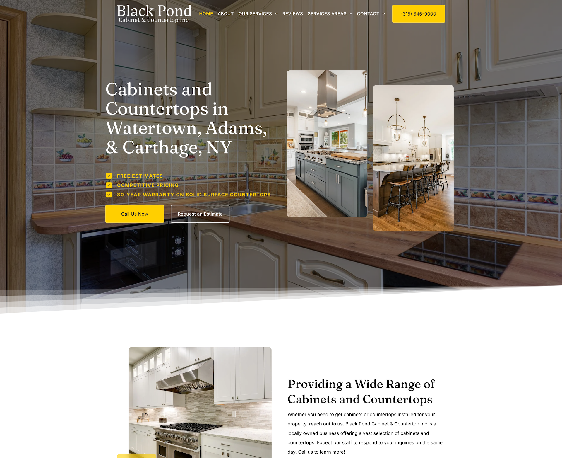 Black Pond Cabinet & Countertop