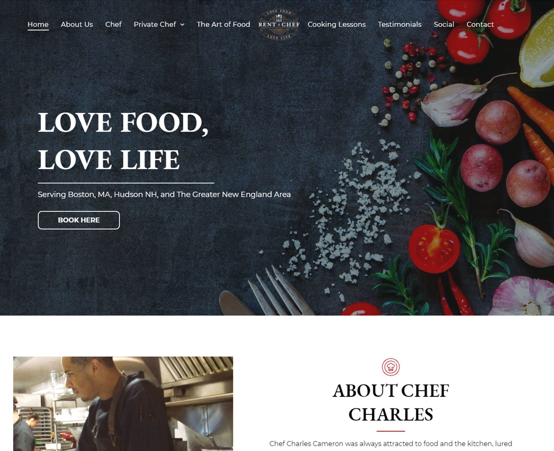 Engage Portfolio Rent A Chef