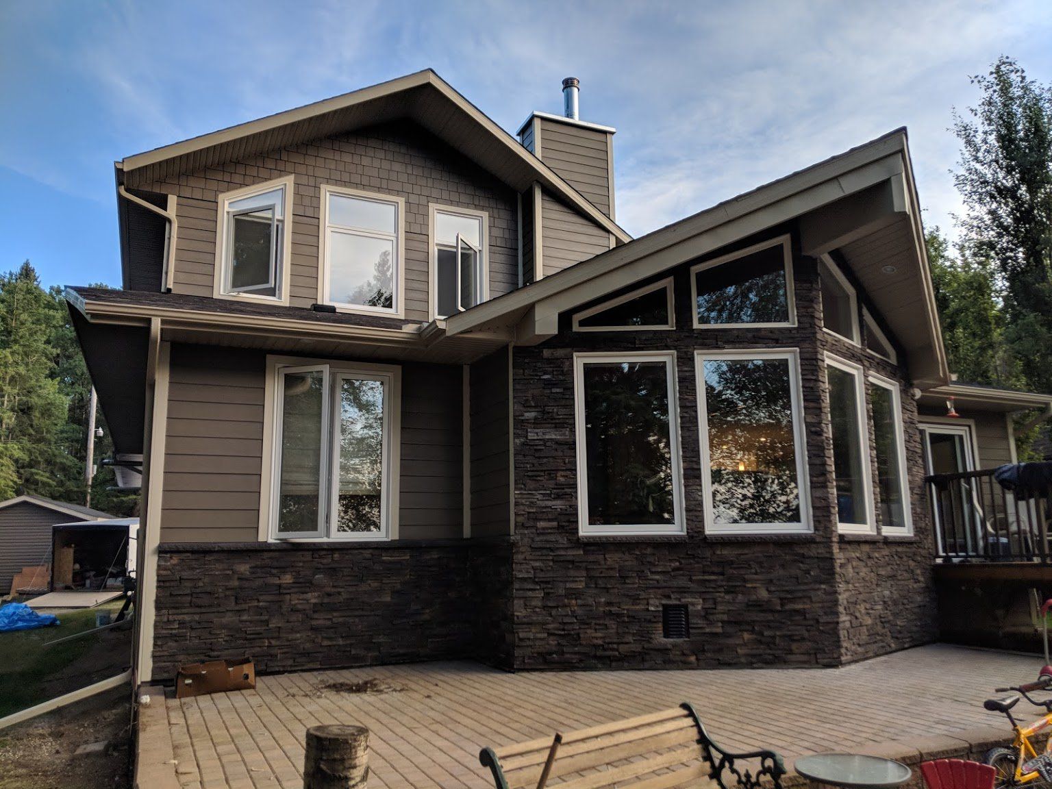 almost completed new home