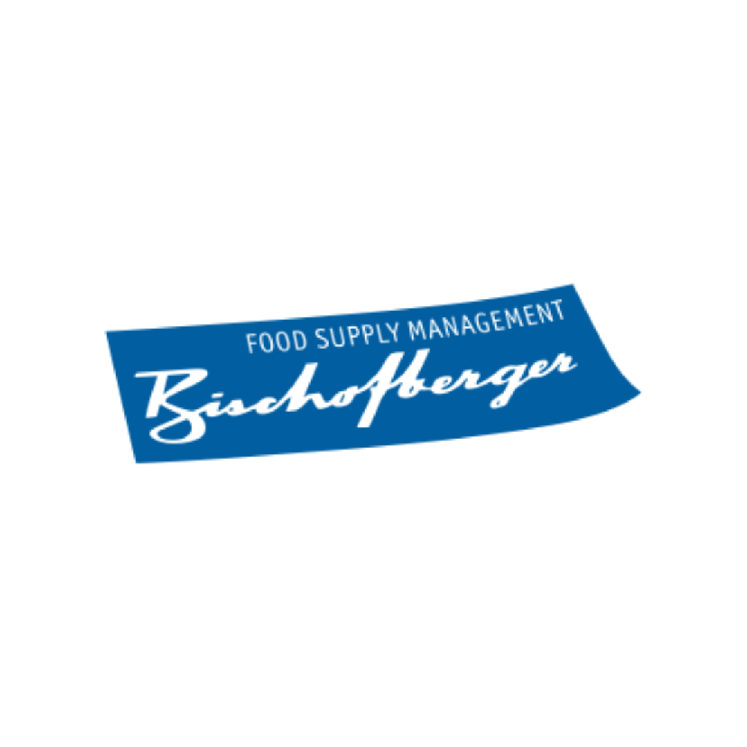 Un logo bleu et blanc pour la gestion de l'approvisionnement alimentaire