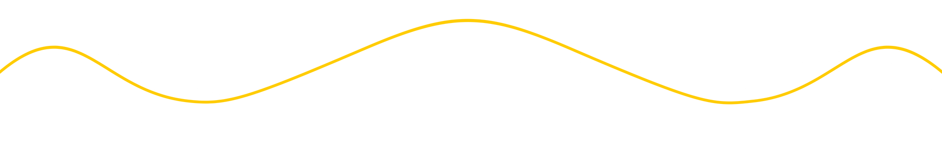 A yellow dashed wavy line against a white background.