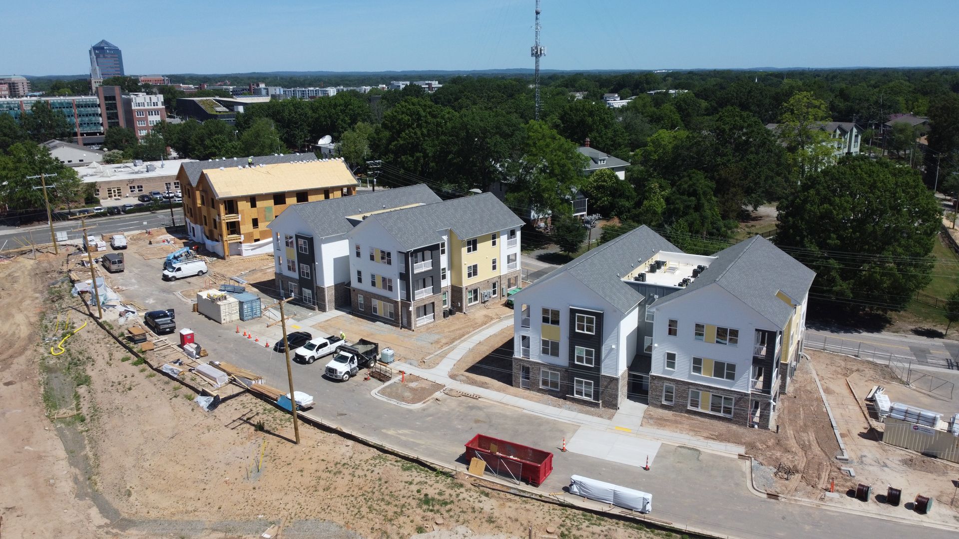 An artist 's impression of a new apartment building.