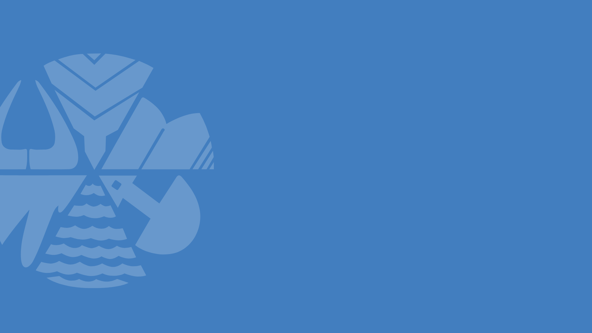 A blue background with a silhouette of a face on it.