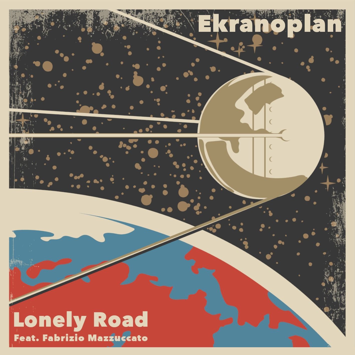 Copertina dell'album con uno Sputnik stilizzato in orbita attorno alla Terra su uno sfondo nero stellato, con la scritta 