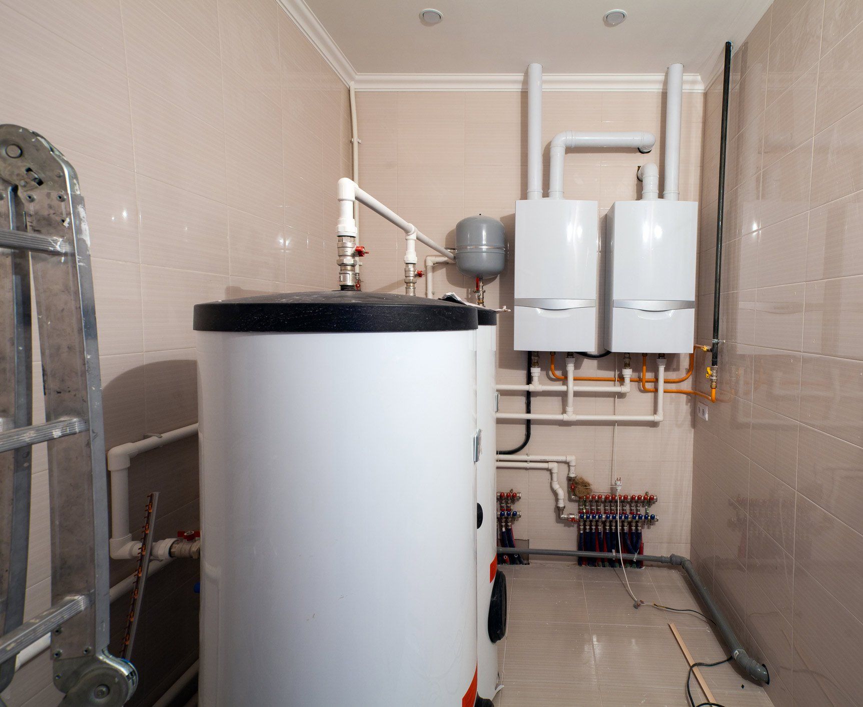 Water Heater on Basement — Englewood, OH — Rapid Response Sewer & Drain Water Heater on Basement — Englewood, OH — Rapid Response Sewer & Drain