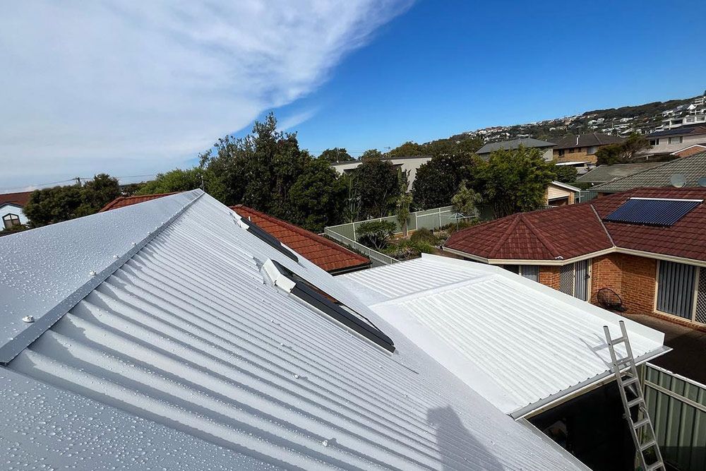 Grey, White, Red Roofs — Roofer in Newcastle, NSW