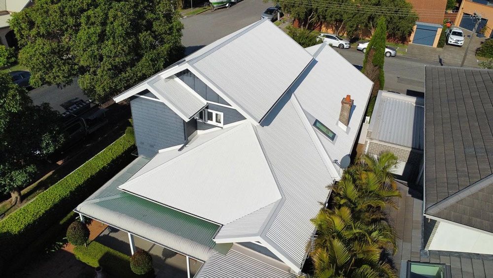 New White Roof with Fascia Board