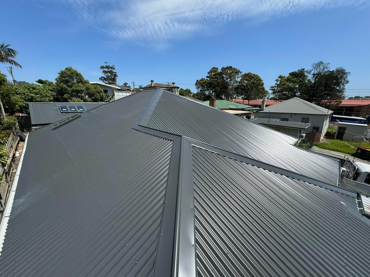 Newly Installed Colorbond Roofing