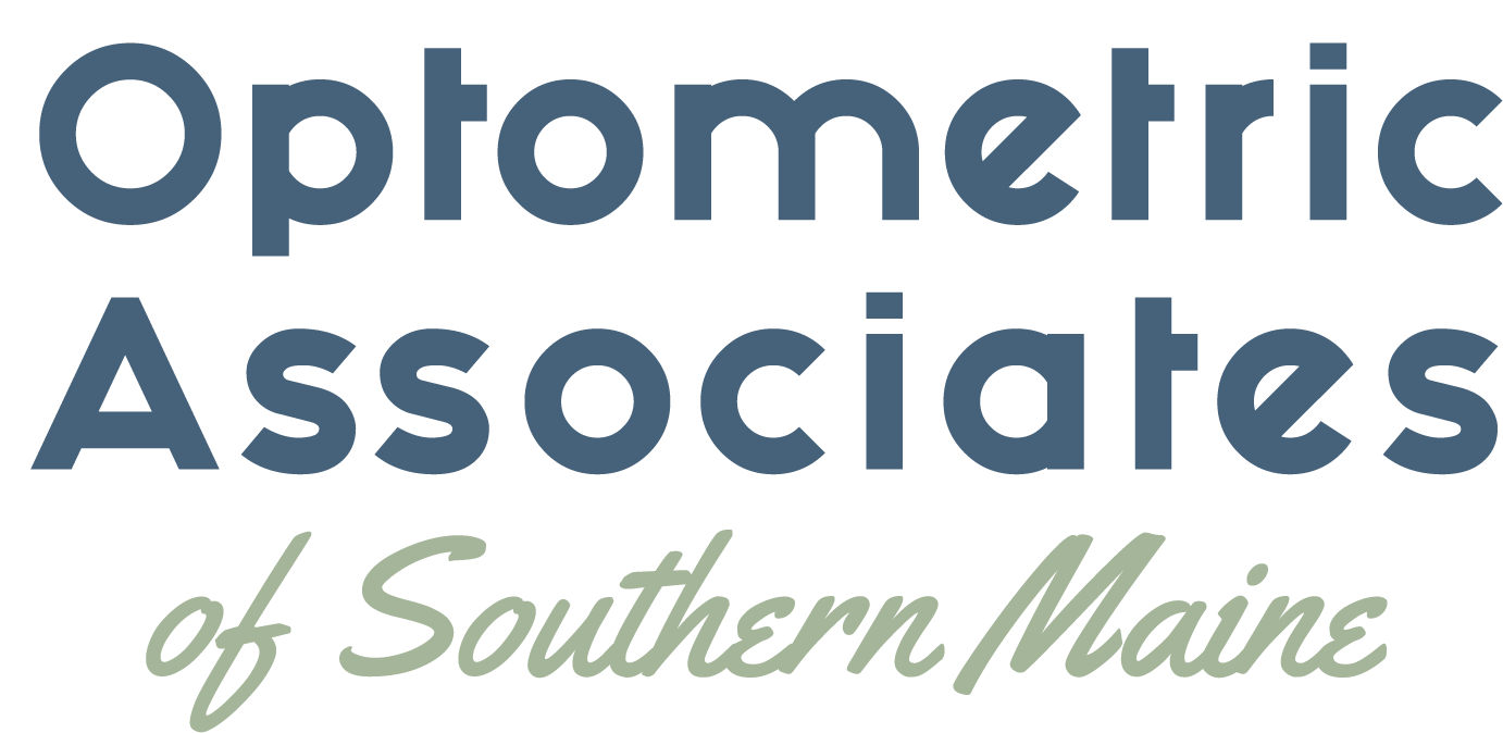 The logo for the optometric associates of southern maine