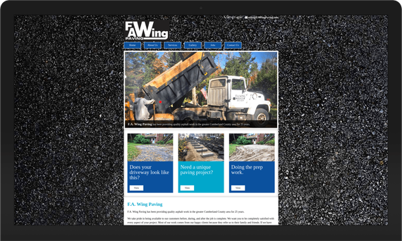 FA Wing Paving Gray Maine