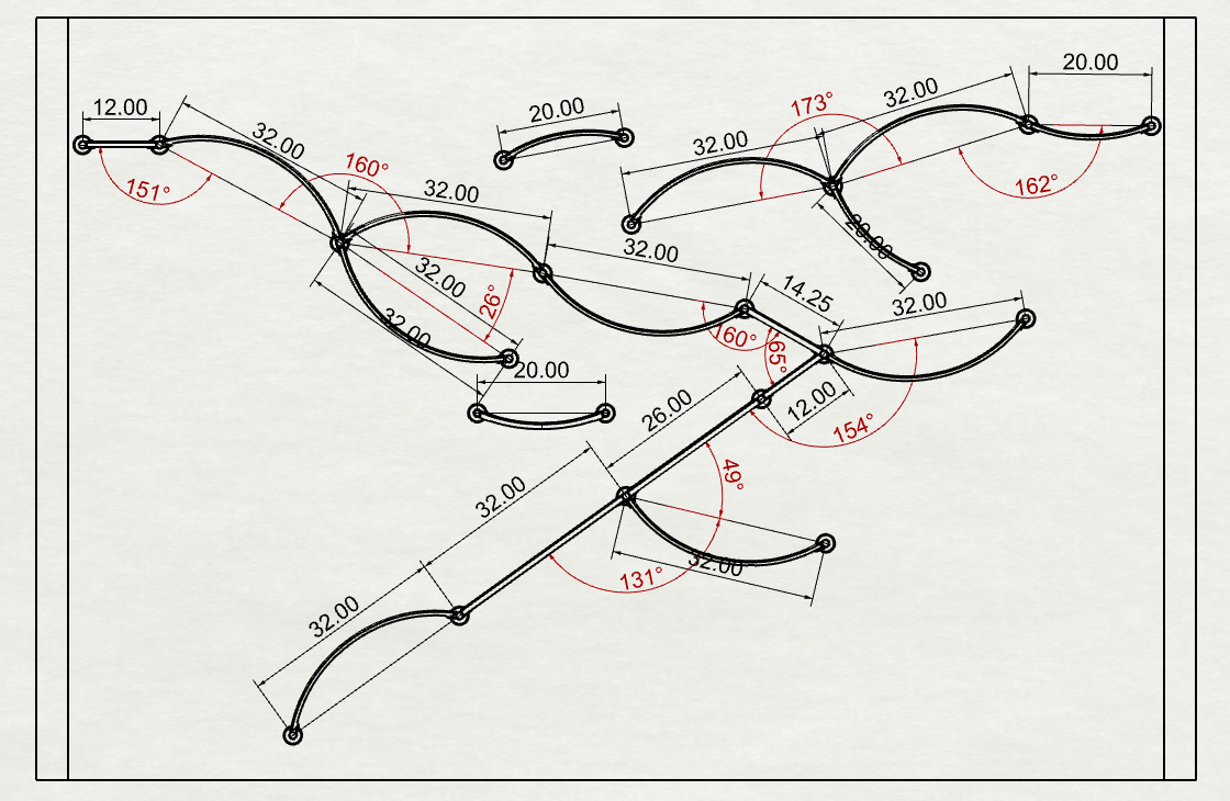 Modular cat shelf design schematic with measurements for wall-mounted cat shelves.