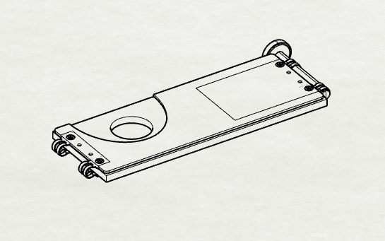 Close-up of wall-mounted Sky Diner cat feeding shelf featuring a white platform with a recessed stainless steel bowl.