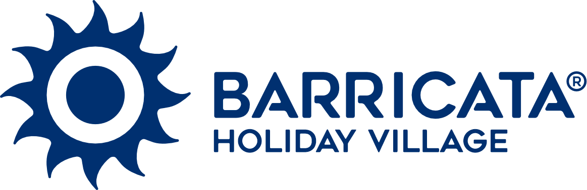 Logo del Barricata Holiday Village con l'icona del sole.