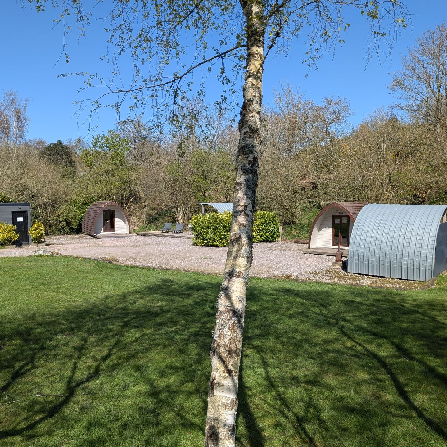 Stop Over Pod with outdoor covered dine and grill area