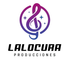 Logotipo: Clave de sol con notas musicales, rodeada de líneas radiales, y el texto