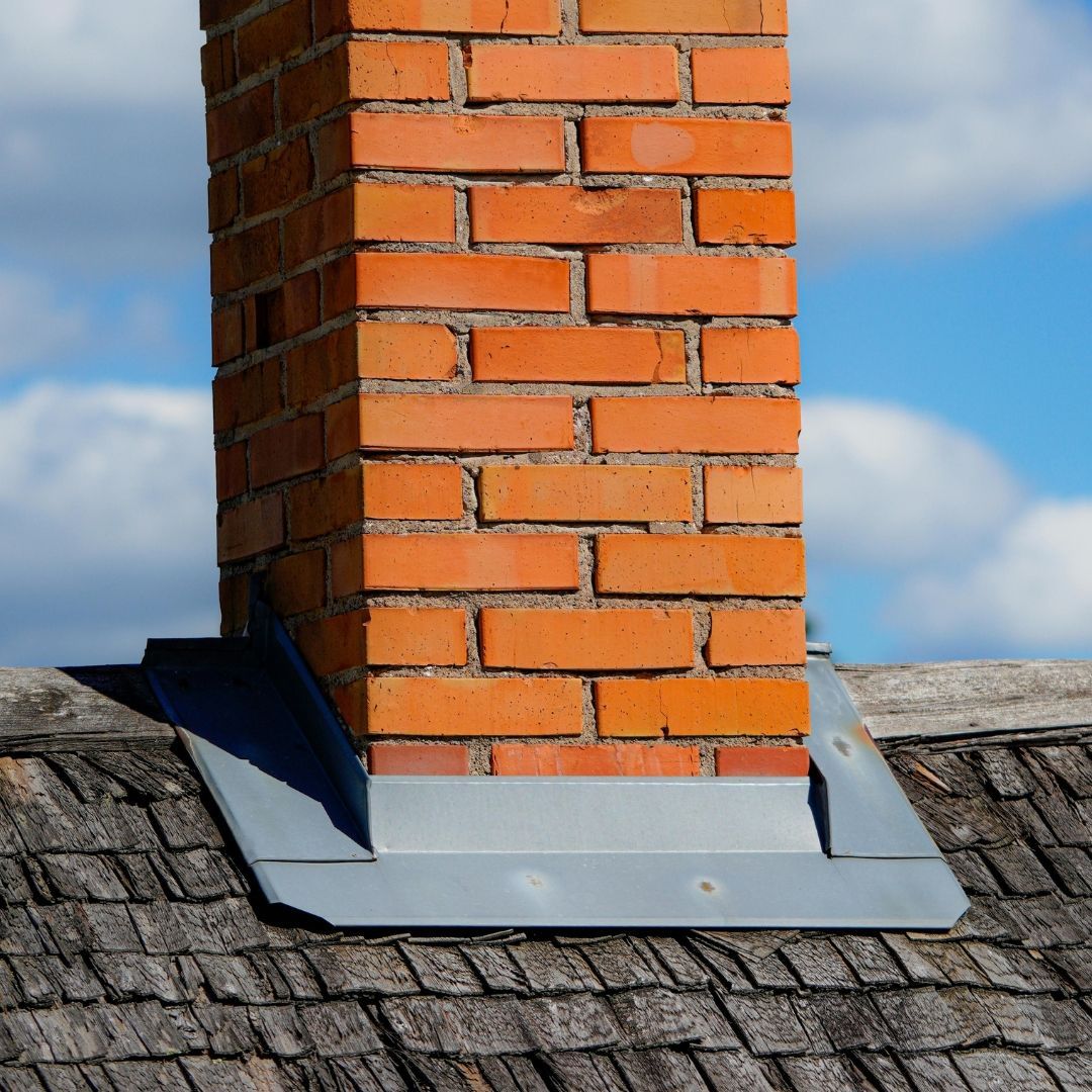 finished chimney install in Maine