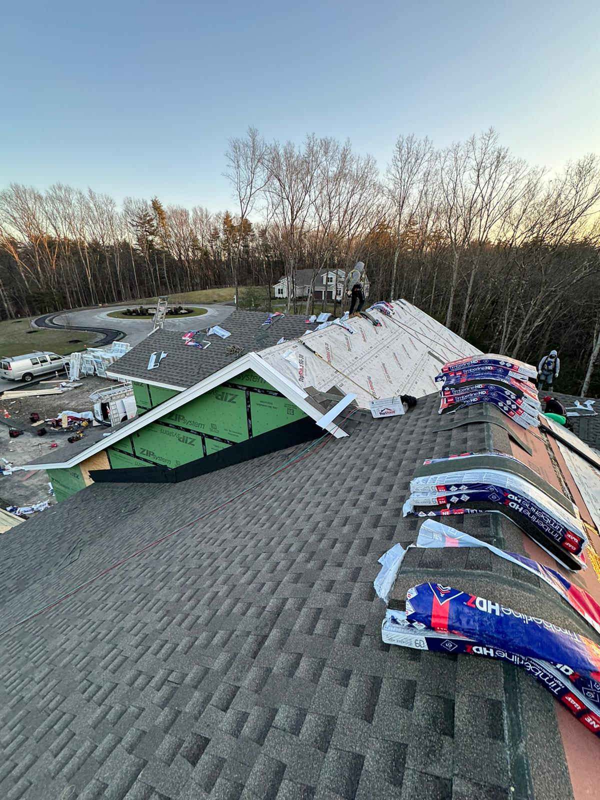 early winter roof replacement project Maine