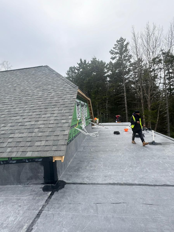 asphalt shingle roof install in Maine