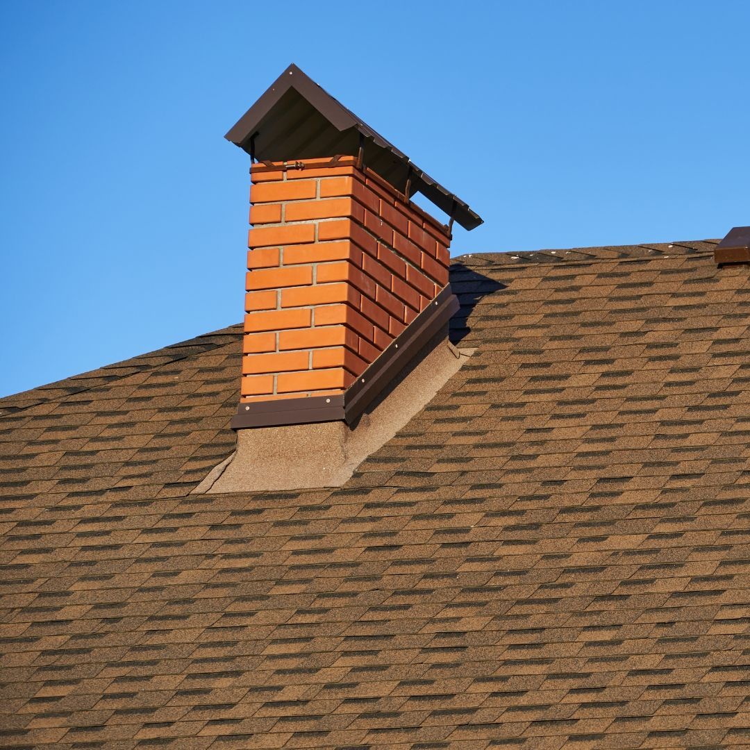 a tent like chimney cover protecting a chimney
