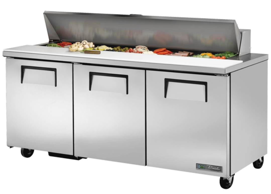 Model: TSSU-72-18-HC True Solid Door Sandwich/Salad Unit with Hydrocarbon Refrigerant