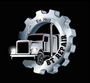 BT Repair logo with silver gear, semi truck, and &ldquo;Est. 2023&rdquo; text on black background