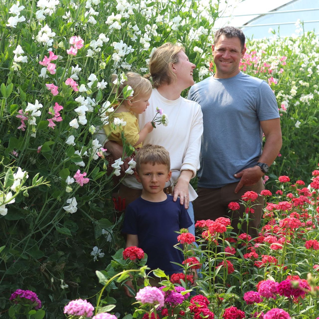 the Zawislak flower farming family in Lancaster OH