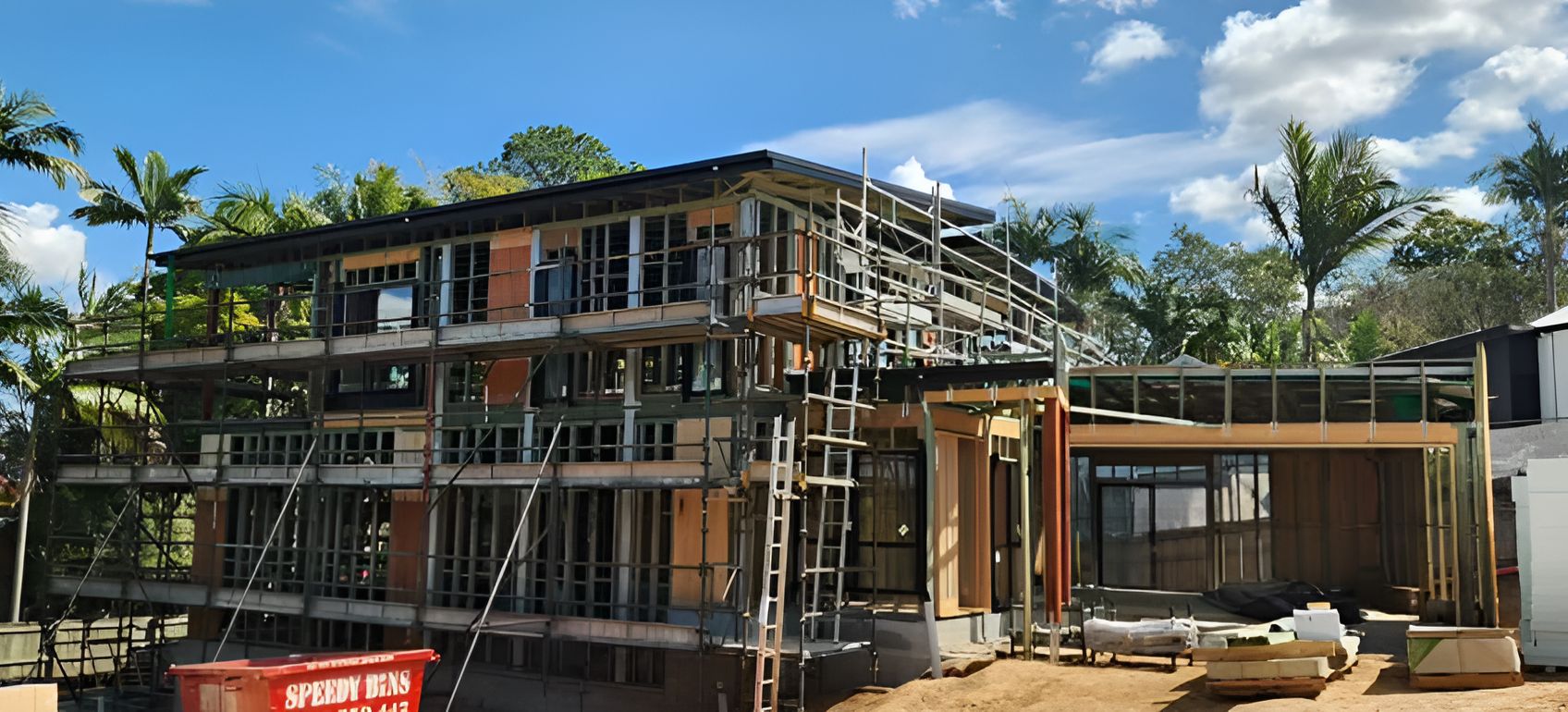 A Large House is Being Built in the Middle of a Forest — Truline Cabinets In Buderim, QLD