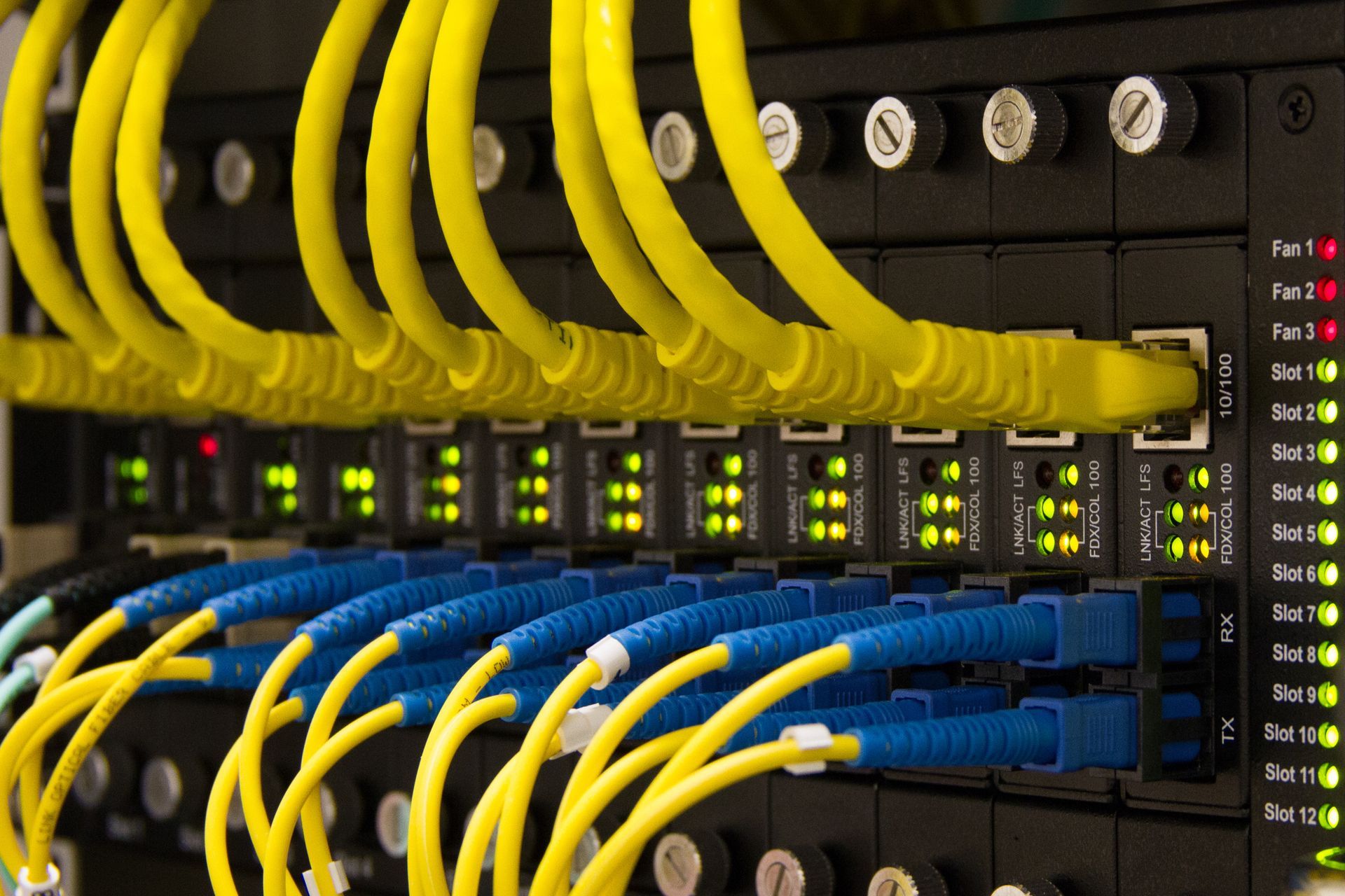 Fiber optic and copper cable termination
