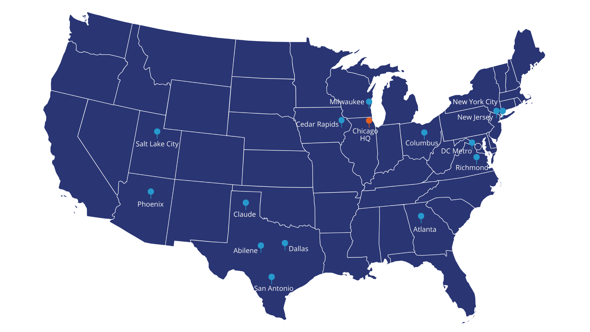 NTI has experienced teams located in key data center markets across the U.S.