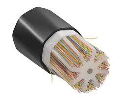 A close up of a bunch of wires in a tube on a white background.