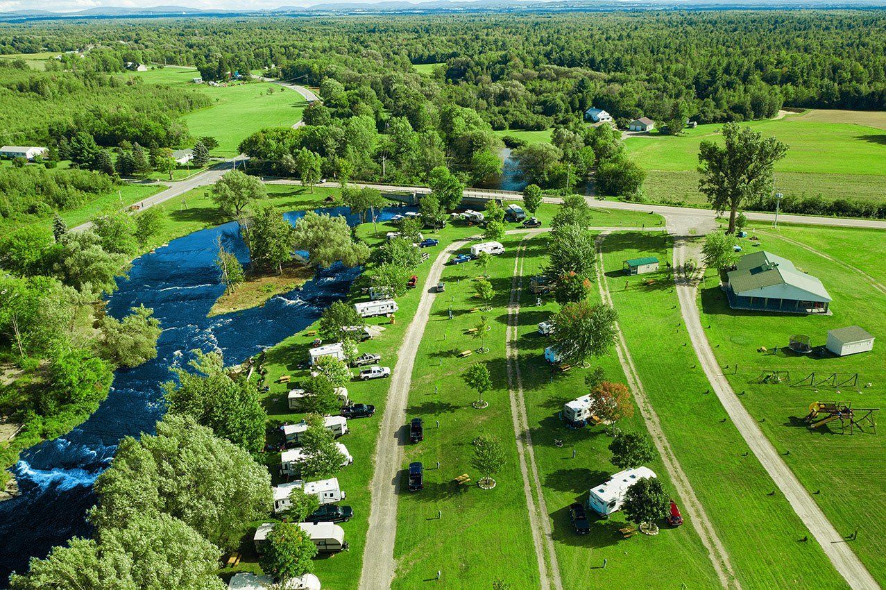 Aerial Shot of RV Park