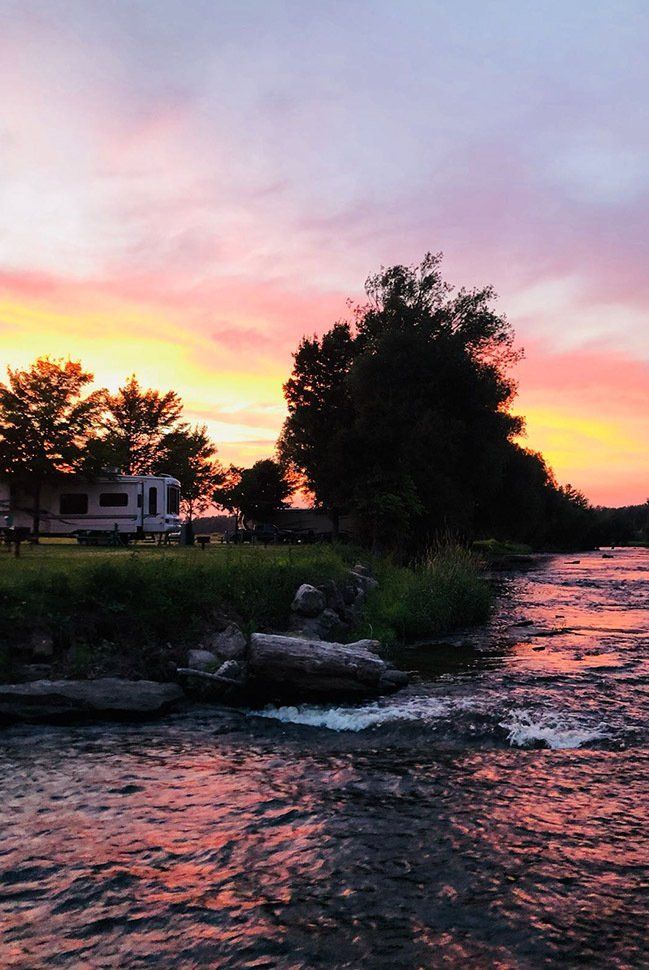 RV Park During Sunset