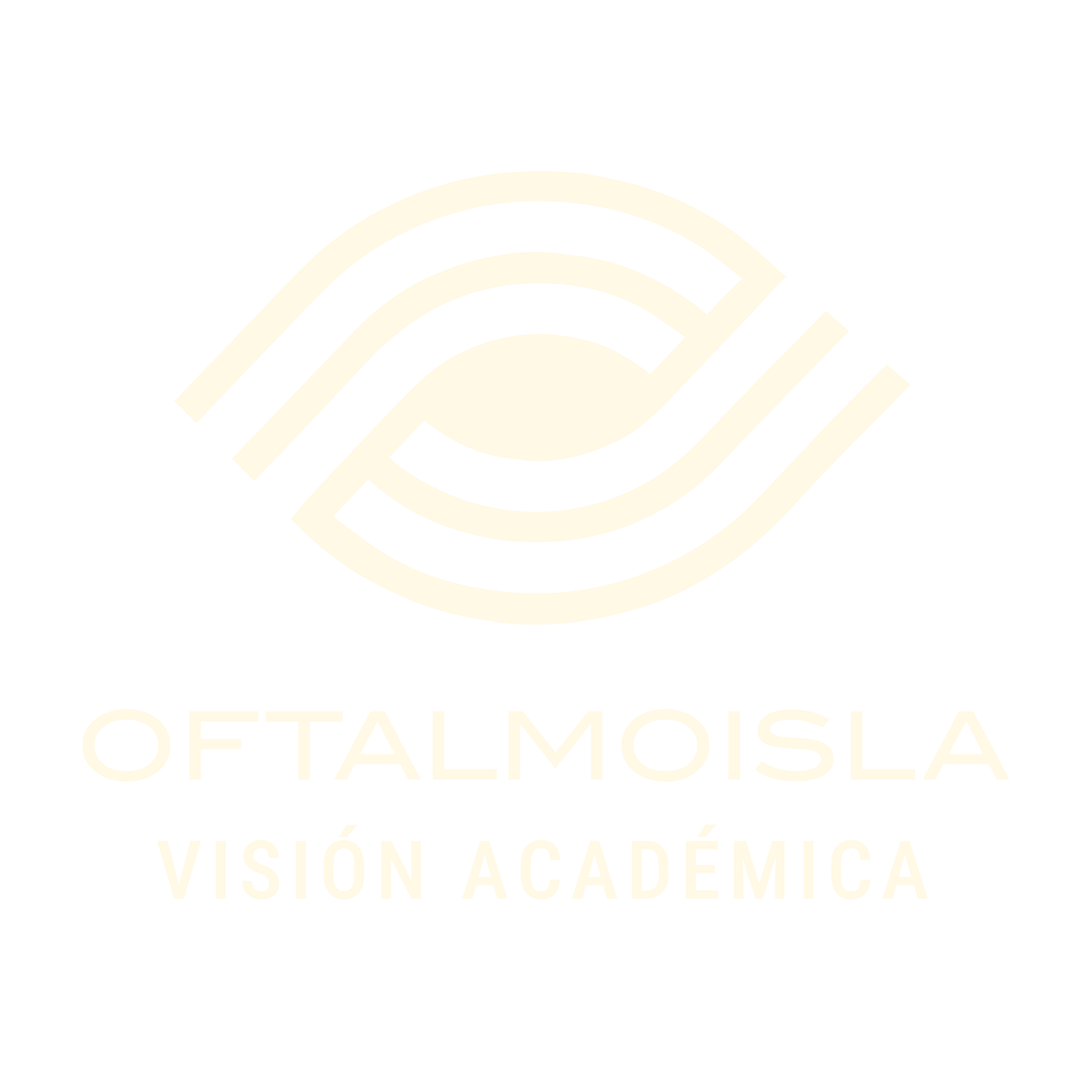 Pale yellow Ophthalmisla Vision Academia logo on a white background