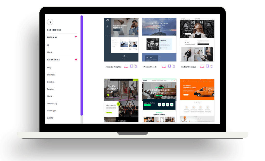 A laptop computer with a bunch of pictures on the screen.