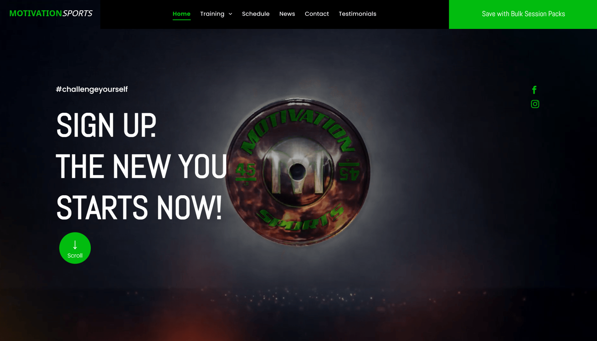 A screenshot of a website that says `` sign up , the new you starts now ! ''